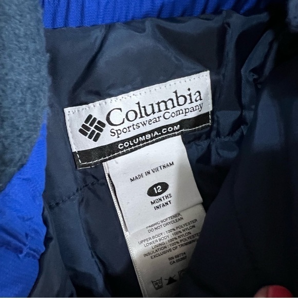 Columbia infant adjustable fleece top snow bib 12 months - Picture 2 of 8